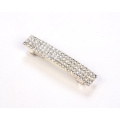 Hand made hair accessories bling crystal rhinestone barrette silver hair clip for women